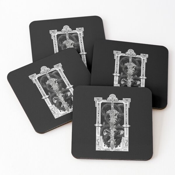 Item preview, Blasphemous Dark Gothic Religious Frame Illustration designed and sold by Alitrnbull.