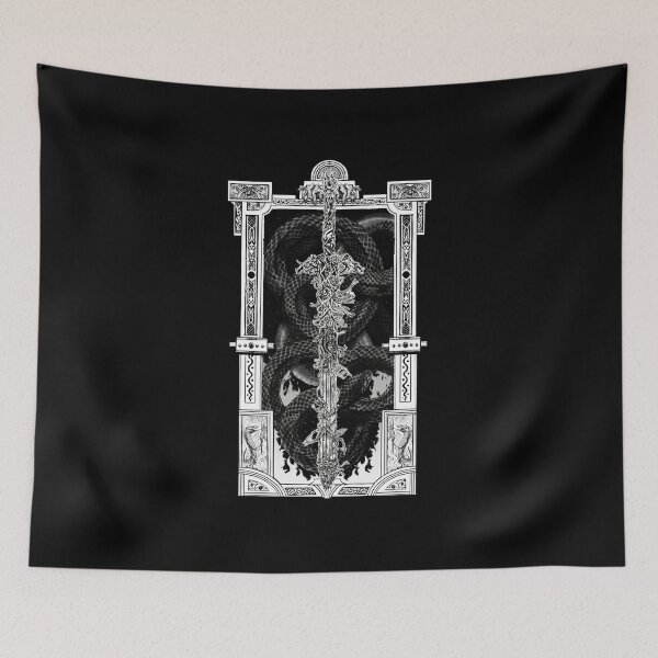 Item preview, Blasphemous Dark Gothic Religious Frame Illustration designed and sold by Alitrnbull.