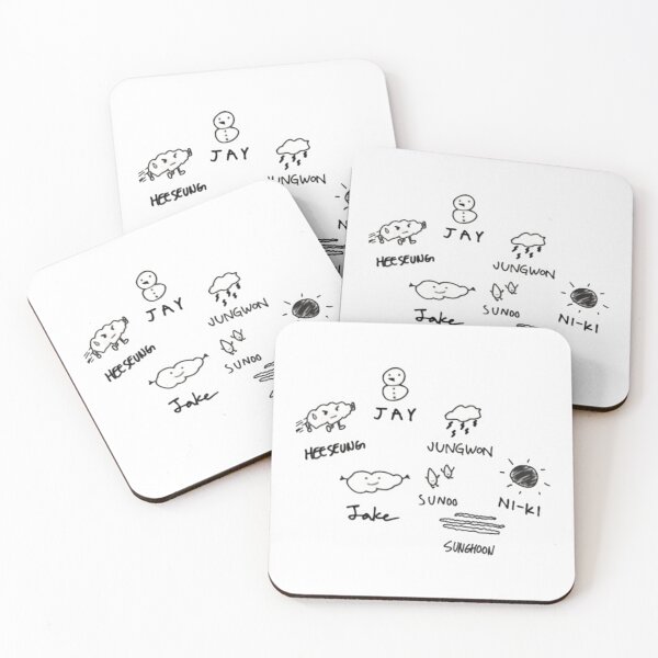 Item preview, Enhypen doodles designed and sold by SlayPOPShop.