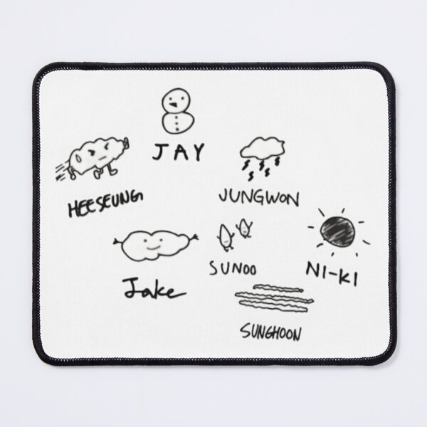 Item preview, Enhypen doodles designed and sold by SlayPOPShop.