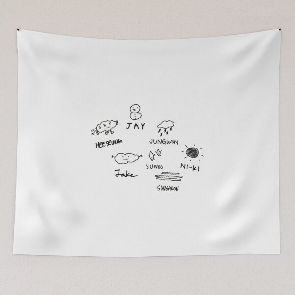 Item preview, Enhypen doodles designed and sold by SlayPOPShop.