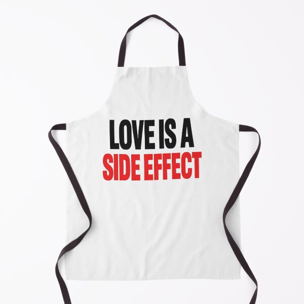 Aperçu de l'œuvre L'amour est un effet secondaire – Design typographique minimaliste créée et vendue par myforestfog.