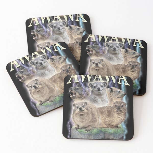 Item preview, The Hyrax Awawa Epic Meme Funny Animals designed and sold by FRTOY.