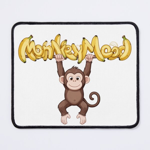 Item preview, Monkey Mood — Banana Letter Monkey Design designed and sold by WearContext.