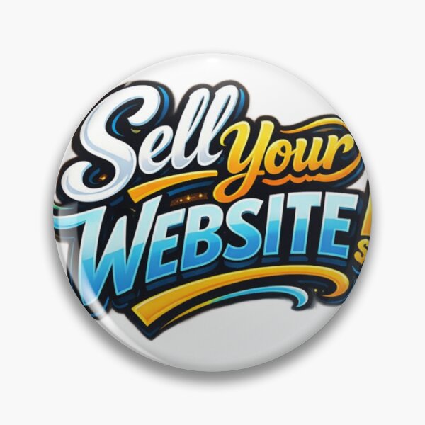 Item preview, Colorful Sell Your Website Cursive Handwritten Typography Design designed and sold by AlienTechs.