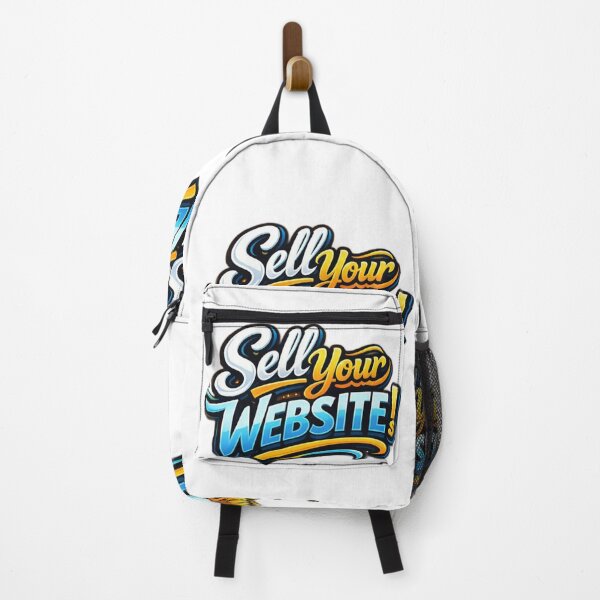 Item preview, Colorful Sell Your Website Cursive Handwritten Typography Design designed and sold by AlienTechs.