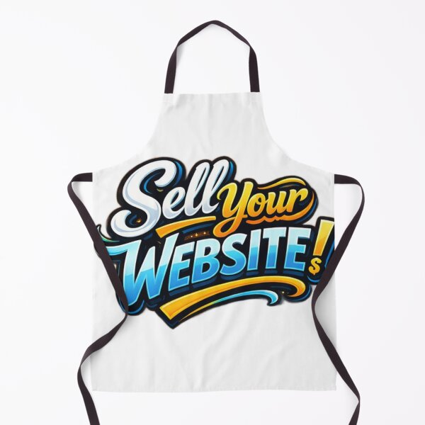 Item preview, Colorful Sell Your Website Cursive Handwritten Typography Design designed and sold by AlienTechs.