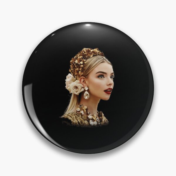 Item preview, Anya Taylor Joy Elegant Golden Crown Portrait designed and sold by Kellucass.