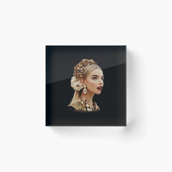 Item preview, Anya Taylor Joy Elegant Golden Crown Portrait designed and sold by Kellucass.