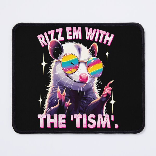 Item preview, Autism Funny Rizz Em With The Tism Meme Autistic Racoon T-Shirt designed and sold by VillociShop.