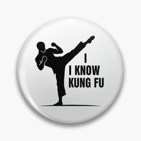 Item preview, I Know Kung Fu – Minimal Martial Arts Silhouette Design designed and sold by inaveed.