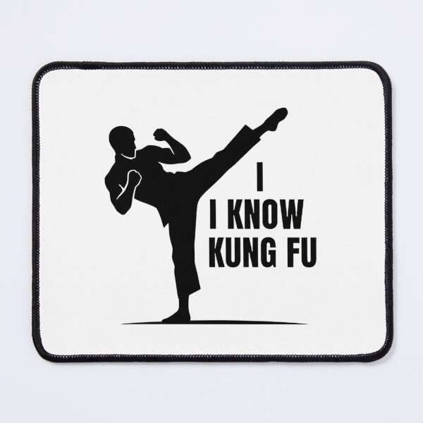 Item preview, I Know Kung Fu – Minimal Martial Arts Silhouette Design designed and sold by inaveed.