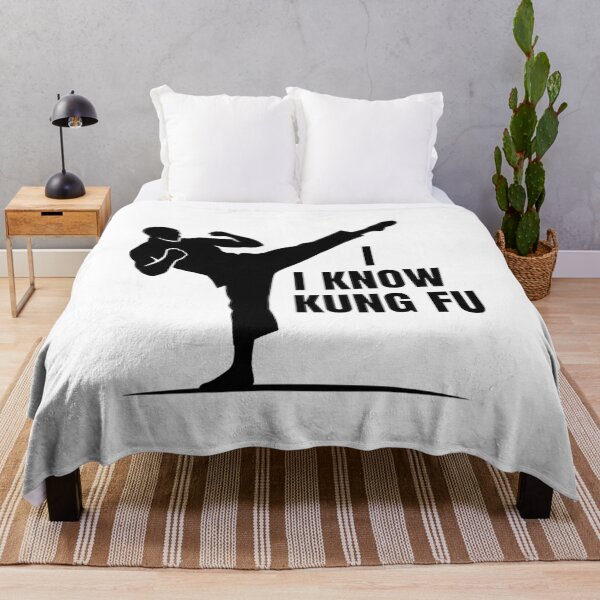 Item preview, I Know Kung Fu – Minimal Martial Arts Silhouette Design designed and sold by inaveed.