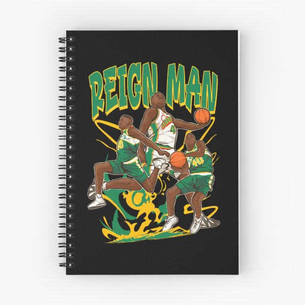 Aperçu de l'œuvre Dessin animé de Shawn Kemp Reign Man créée et vendue par EvraFamousDoArt.