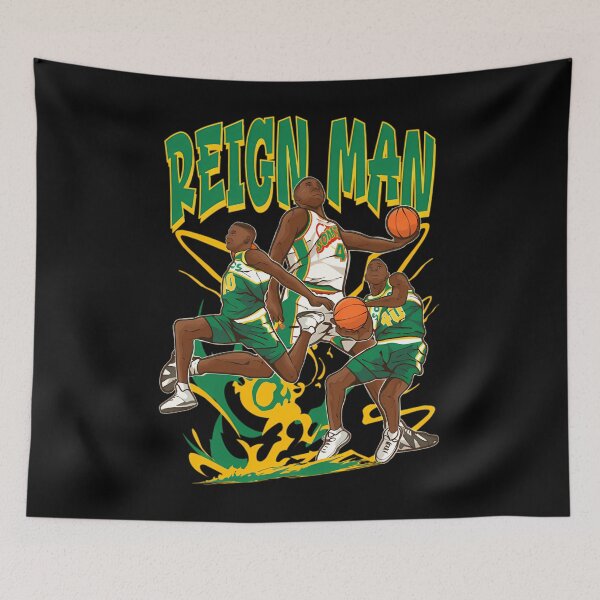 Item preview,  Shawn Kemp Reign Man Cartoon designed and sold by EvraFamousDoArt.