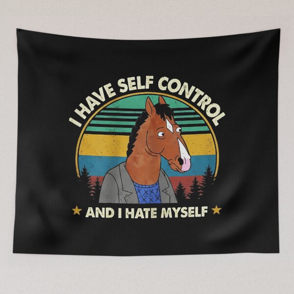 Item preview, BoJack Horseman Self Control Quote Vintage designed and sold by Virginalstonn.