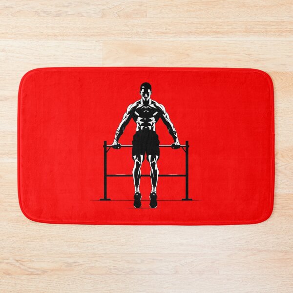 Item preview, Street Calisthenics Dips Shirt for Bodyweight Strength Training | Dips Workout Red Art – Bodyweight Strength for Athletes, Coaches & Warriors | Premium HD Sticker Design designed and sold by MillionaireGenZ ⭐⭐⭐⭐⭐ (5.0).