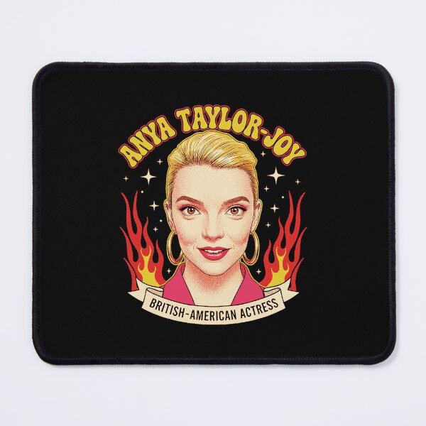Item preview, Anya Taylor Joy Flaming Face Retro Style designed and sold by Kellucass.