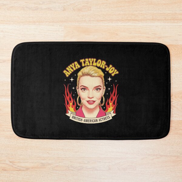 Item preview, Anya Taylor Joy Flaming Face Retro Style designed and sold by Kellucass.