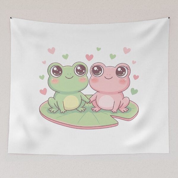 Item preview, Cute Frog Couple in Love – Valentine Gift designed and sold by Nice Vibes Prints.