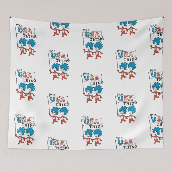 Item preview, Thing 1 and Thing 2 USA Flag designed and sold by moamaxshop.