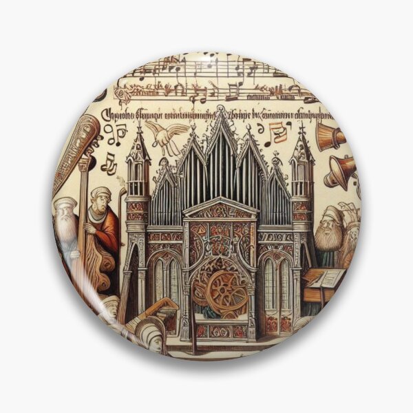 Item preview, Colorful Heavenly Choir – Medieval Sacred Music Illustration designed and sold by Sybille-Yates.