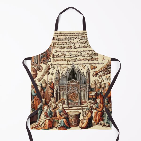 Item preview, Colorful Heavenly Choir – Medieval Sacred Music Illustration designed and sold by Sybille-Yates.