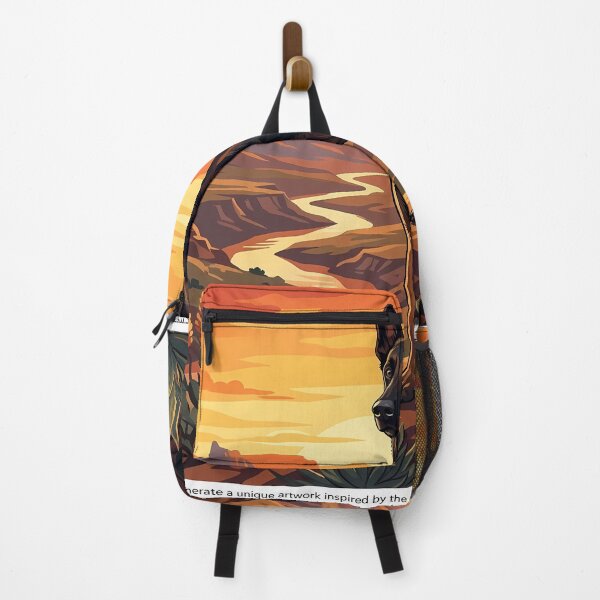 Item preview, Dog in Desert Landscape Illustration designed and sold by Bensoncreatives.