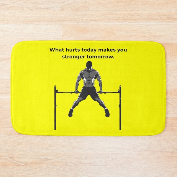 Item preview, Bodyweight Training Motivation Shirt Stronger Every Single Day | Yellow Dips Gym Motivation Shirt | Calisthenics Warrior premium HD Sticker Design designed and sold by MillionaireGenZ ⭐⭐⭐⭐⭐ (5.0).