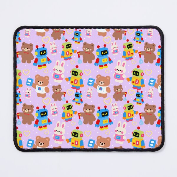 Item preview, Tiny Robot Playground Seamless designed and sold by KJackArtwork.