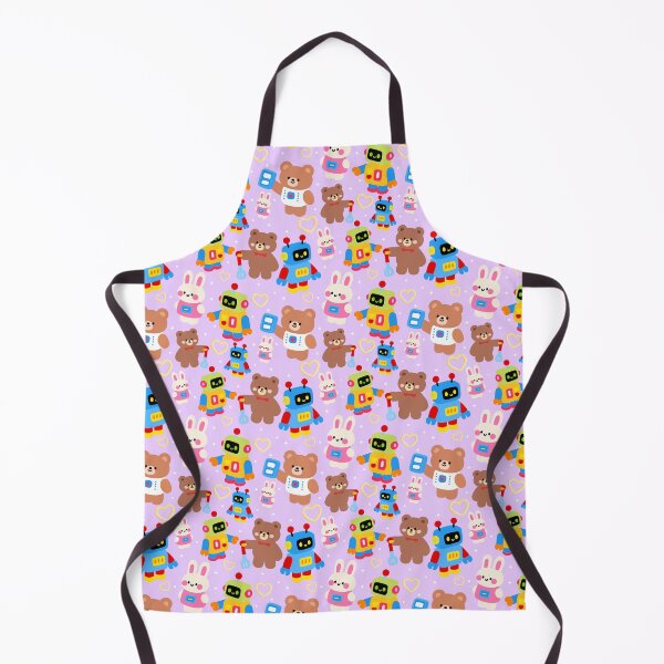 Item preview, Tiny Robot Playground Seamless designed and sold by KJackArtwork.