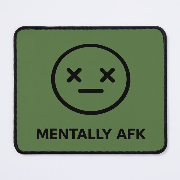 Item preview, Mentally AFK – Introvert Minimal Text T Shirt designed and sold by Ramkumar2025.