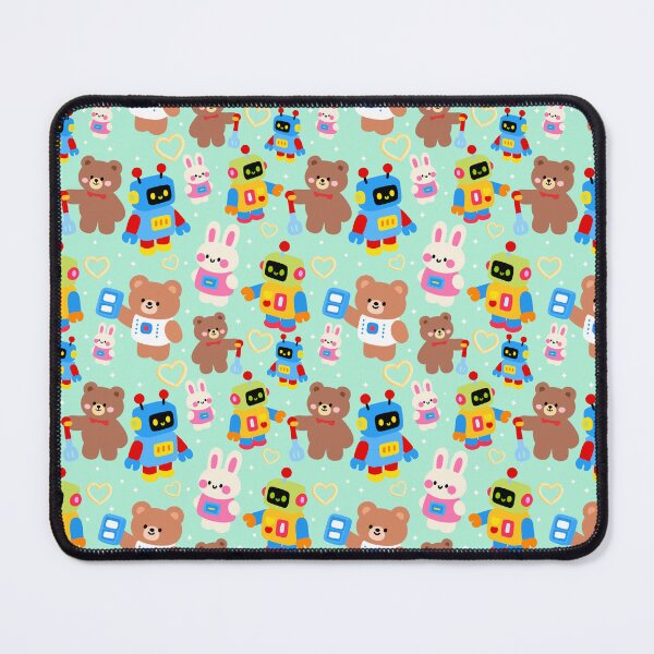Item preview, Tiny Robot Playground Seamless designed and sold by KJackArtwork.