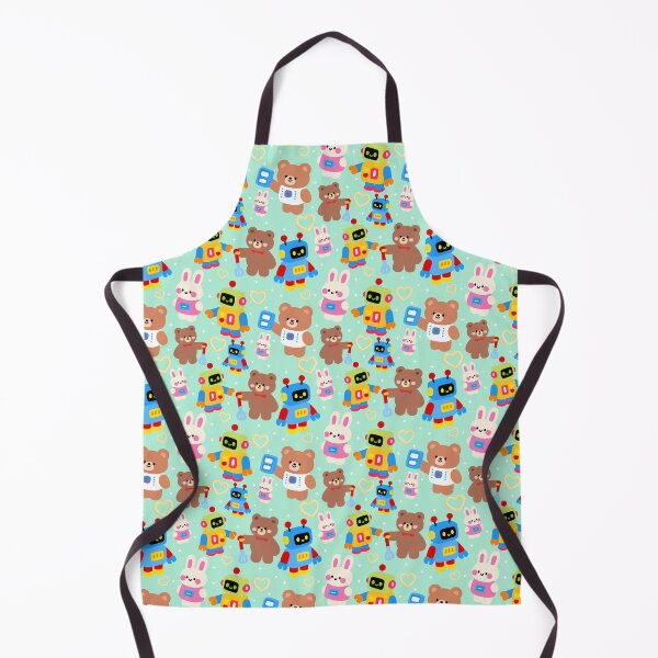 Item preview, Tiny Robot Playground Seamless designed and sold by KJackArtwork.