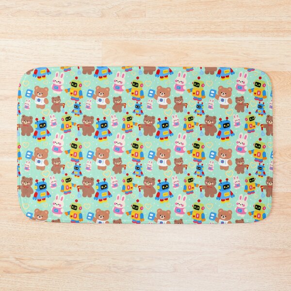 Item preview, Tiny Robot Playground Seamless designed and sold by KJackArtwork.