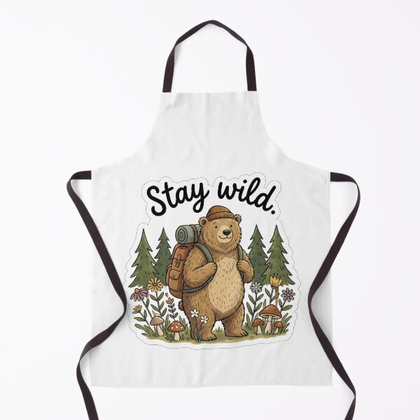 Item preview, Funny Camping Bear Adventure Art designed and sold by Angpau.