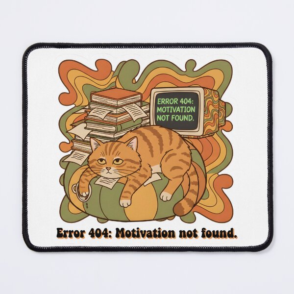 Item preview, Funny Error 404 Motivation Not Found Cat Sticker designed and sold by Angpau.