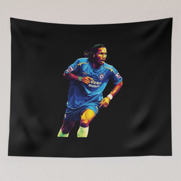 Item preview, Didier Drogba Dynamic Running Action Portrait designed and sold by Mickieurkett.