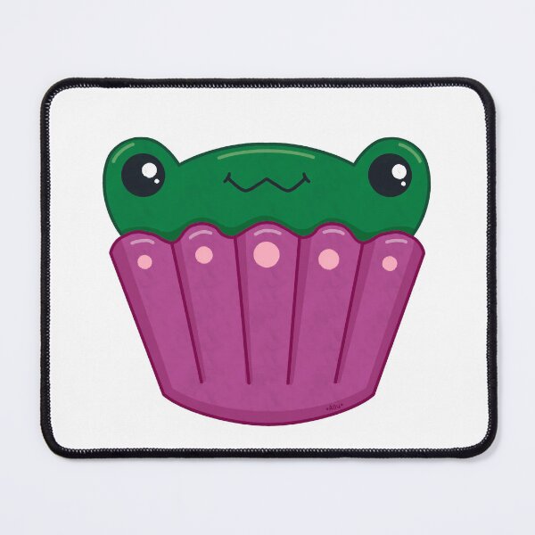 Item preview, Kawaii Frog Cupcake Illustration – Cute Dessert Animal Art designed and sold by DrawnByAllu.