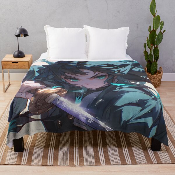 Item preview, Muichiro Tokito Kimetsu Yaiba Teal Misty Dynamic Portrait designed and sold by riadjamai.