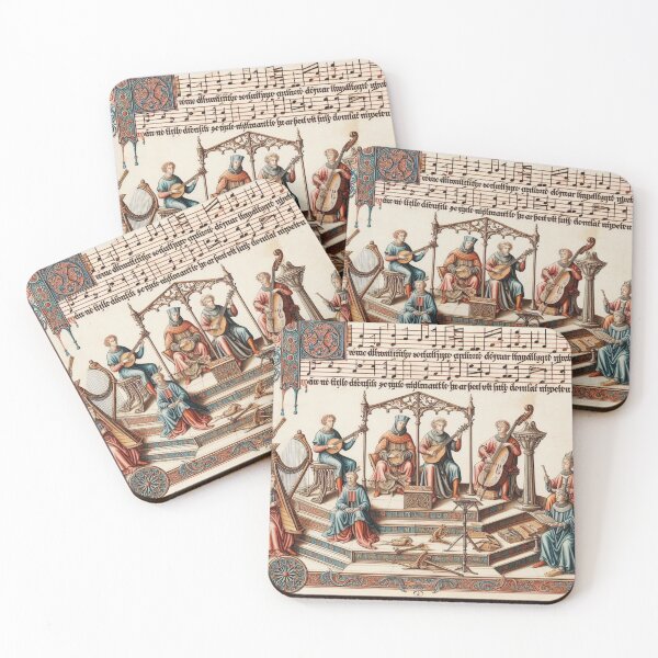 Item preview, Colorful Musicians – Medieval Sacred Music Illustration designed and sold by Sybille-Yates.