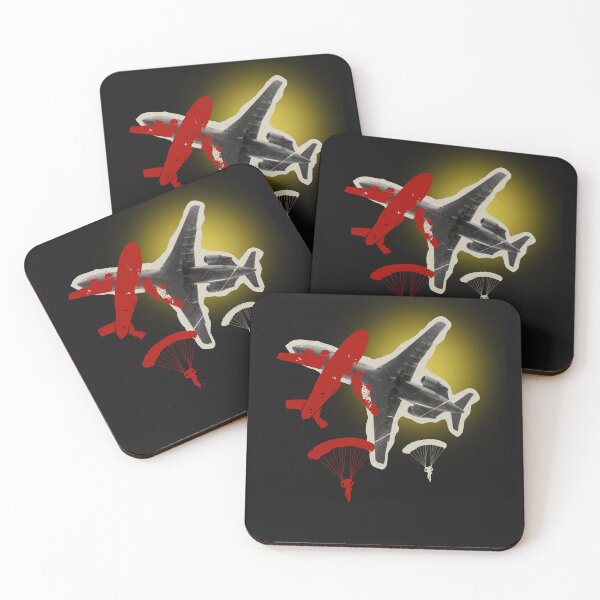 Item preview, Exit the System Gracefully – Surreal Airplane & Parachute Art designed and sold by Aquarius-club.