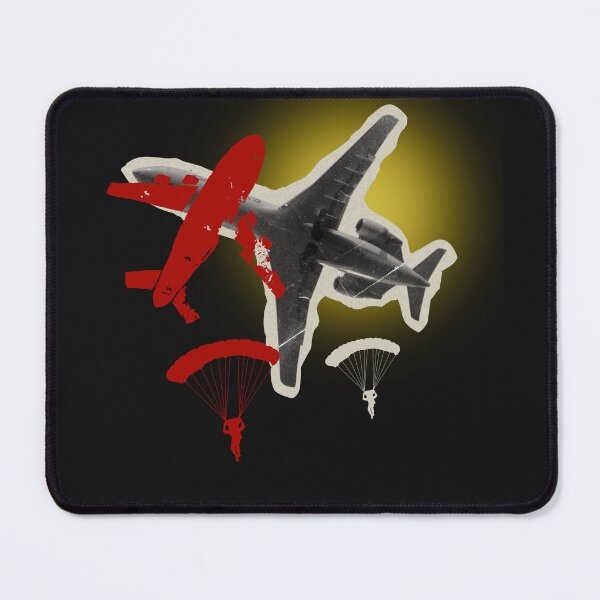 Item preview, Exit the System Gracefully – Surreal Airplane & Parachute Art designed and sold by Aquarius-club.