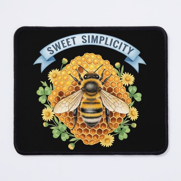 Item preview, Bee Honeycomb Art – Sweet Simplicity, Save the Bees Pollinator Conservation Watercolor Gift designed and sold by Luminari Creations.