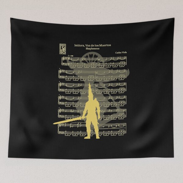 Item preview, Blasphemous Religious Scripture Sword Silhouette Design designed and sold by Alitrnbull.