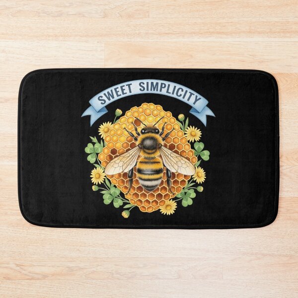 Item preview, Bee Honeycomb Art – Sweet Simplicity, Save the Bees Pollinator Conservation Watercolor Gift designed and sold by Luminari Creations.