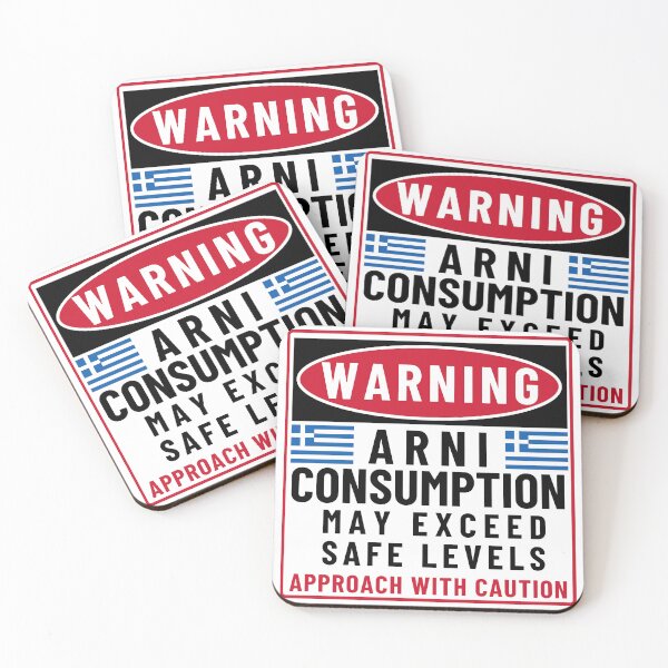 Item preview, Warning Arni Consumption May Exceed Safe Levels designed and sold by wholigans.