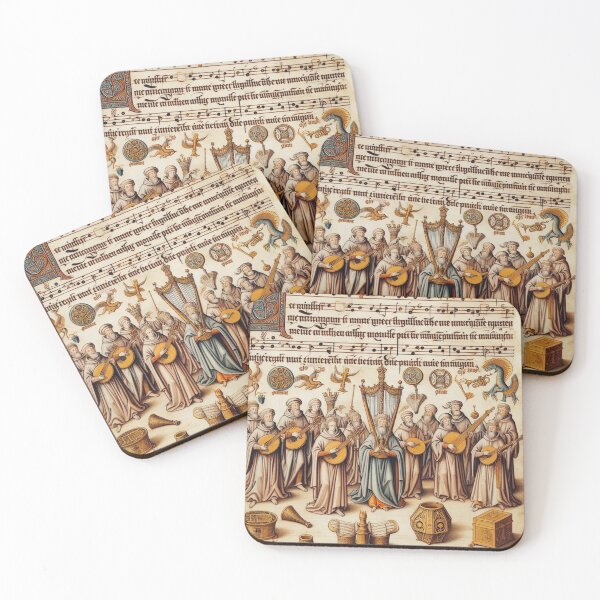 Item preview, The Heavenly Choir – Medieval Sacred Music Illustration designed and sold by Sybille-Yates.