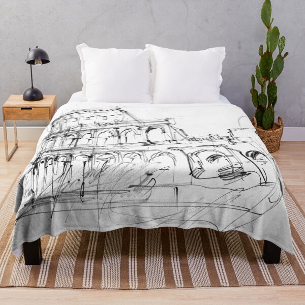 Item preview, Artistic Colosseum Sketch designed and sold by SleekLineSketches.