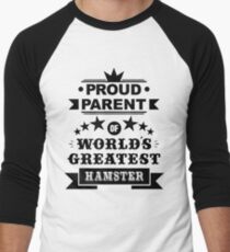 Proud parent of world's greatest hamster shirts and phone cases Men's Baseball ¾ T-Shirt